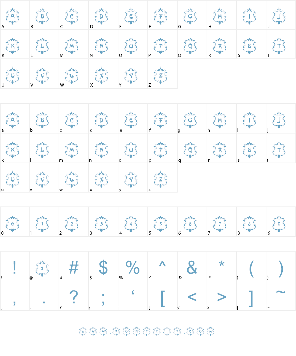 101! Badges Font Character